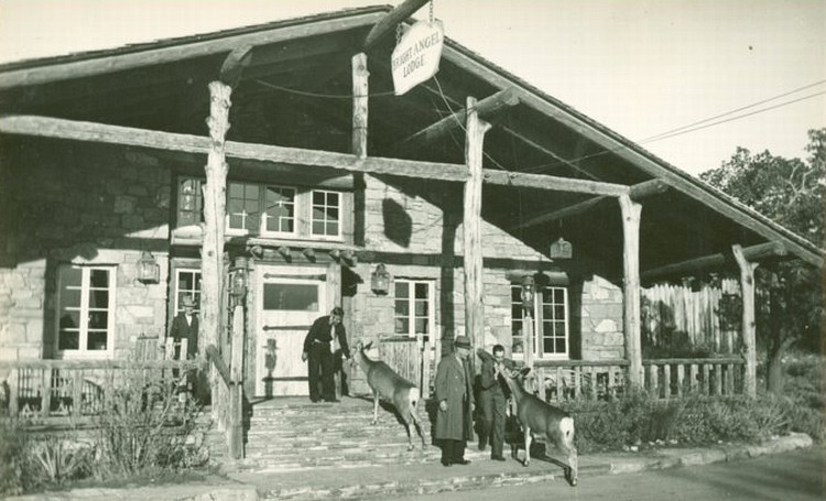 historic image of bright angel lodge