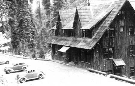 early image of the Oregon Caves Chateau