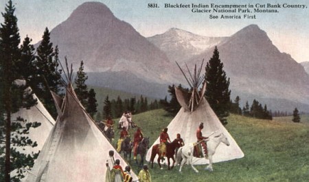 blackfeet indian encampment