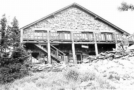 main building at granit park chalet glacier national park
