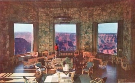 grand view from the grand canyon lodge